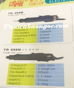 Thông số Yunica YD-268M|YD-688MB